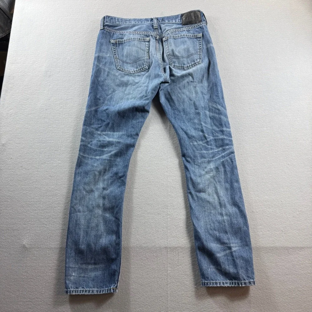Bullhead Skinny Jeans Mens 30x30 (Fit 30x28) Blue Denim Distressed Faded Cotton